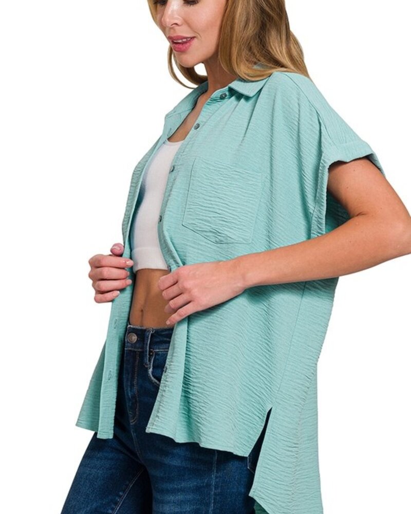 Woven Airflow Button Down Shirts