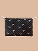 Bow Ribbon Vegan Leather Cosmetic Bag