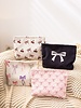 Bowknot Pattern Cosmetic Clutch Bag