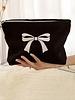 Bowknot Pattern Cosmetic Clutch Bag