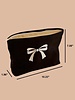Bowknot Pattern Cosmetic Clutch Bag