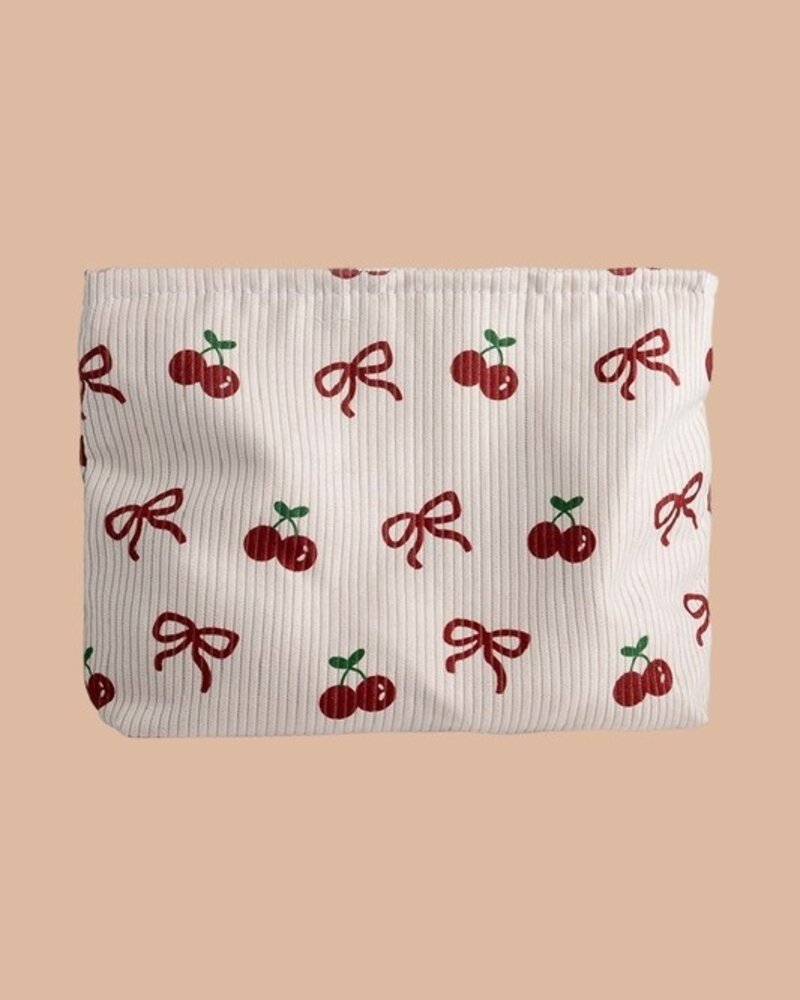 Bowknot Pattern Cosmetic Clutch Bag