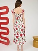 The Workshop Floral Front Tie With Cut Out Midi Dress