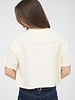 J.O.A Denim Star Patch Short Sleeve Knit T-shirt