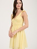 Blu Pepper Eyelet Detail Lace Trim Tie Strap Mini Dress