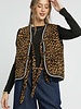 Umgee Lined Animal Print Quilted Vest