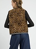 Umgee Lined Animal Print Quilted Vest