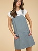 J.O.A Stripe Overall Mini Dress