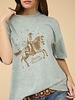 J.O.A Rodeo Western Shortsleeve Knit T-Shirt