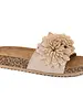 Hey Girl A Floral-Accented, Cork-Textured Slip-On "Wild Child"