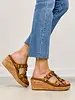 Corkys Footwear Inc Mic Drop Wedge With Flower Detail