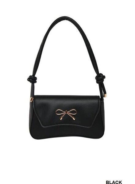 Bow Accent Underarm Shoulder Bag