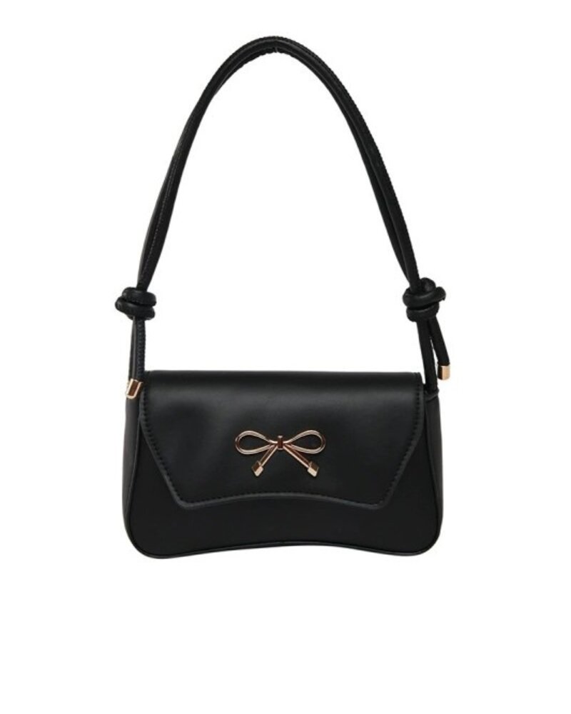 Bow Accent Underarm Shoulder Bag