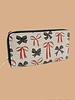 Trendy Bow Ribbon Vegan Leather Long Wallet