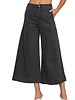 High Rise Cropped Gaucho Denim
