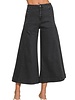 High Rise Cropped Gaucho Denim