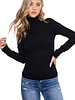 Zutter Ribbed Turtle Neck Top
