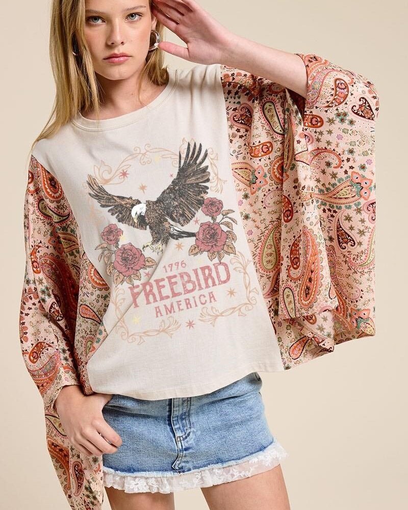 Zutter 1996 Freebird America Paisley Tee