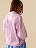 Q2 Pink Striped Strass Button Down Shirt