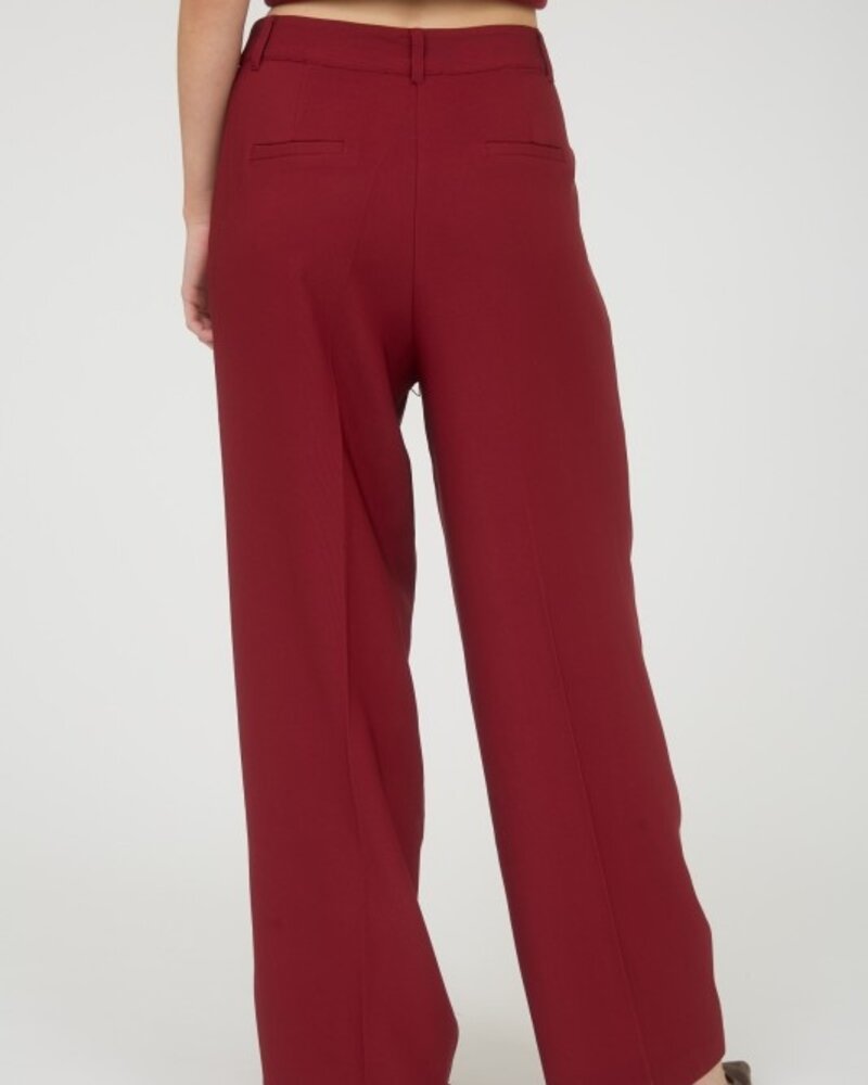 The Workshop High Waist Pleated Wide Leg Dress Pants
