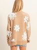 Hyfve Floral Button Front Soft Sweater Cardigan