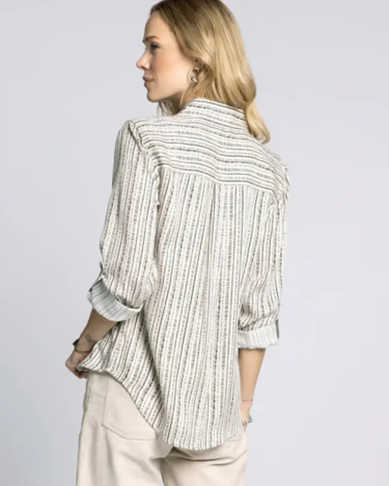 Thread & Supply Black Off White Anna Shirt