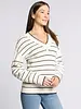 Thread & Supply Striped Brown Ira Sweater