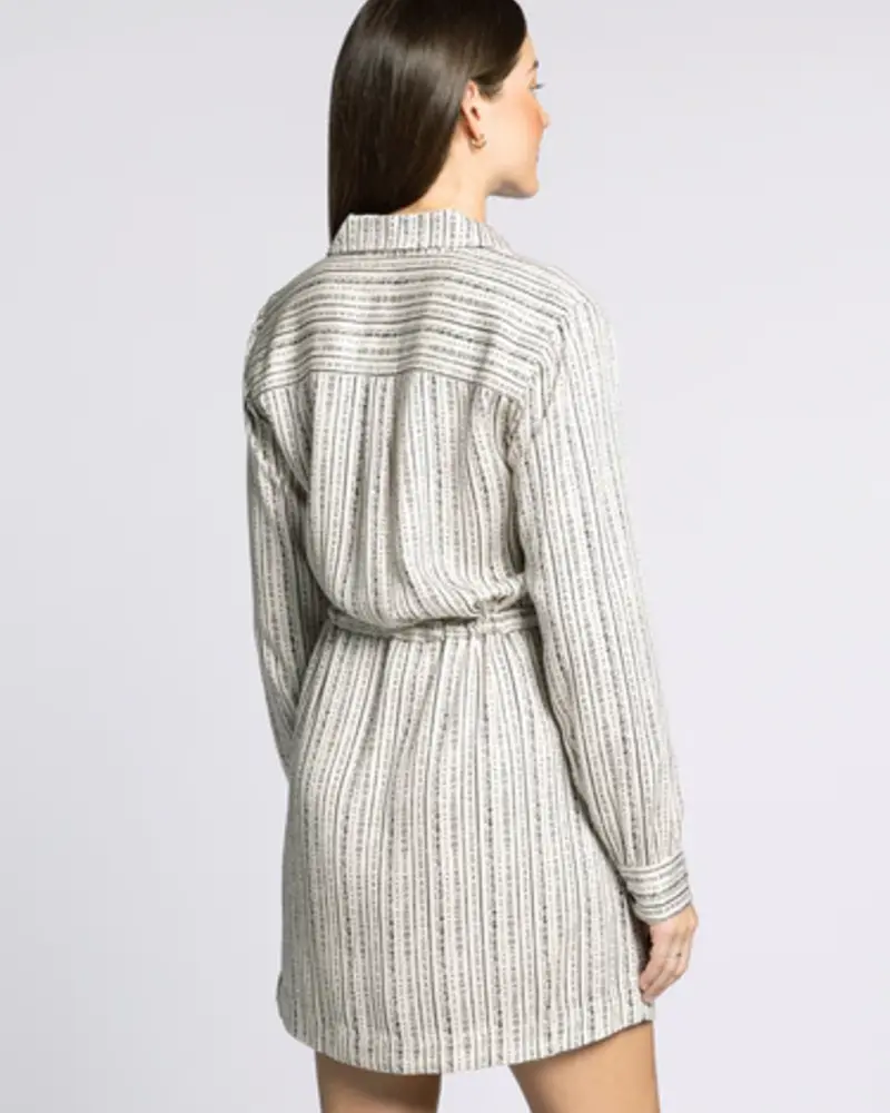 Thread & Supply Black Off White Edna Dress