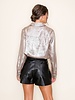 D.ARK Faux Leather Pleated Shorts