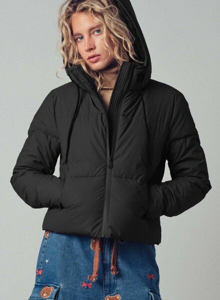 Urban Daisy Zip-Up Hooded Puffer Winter Jacket