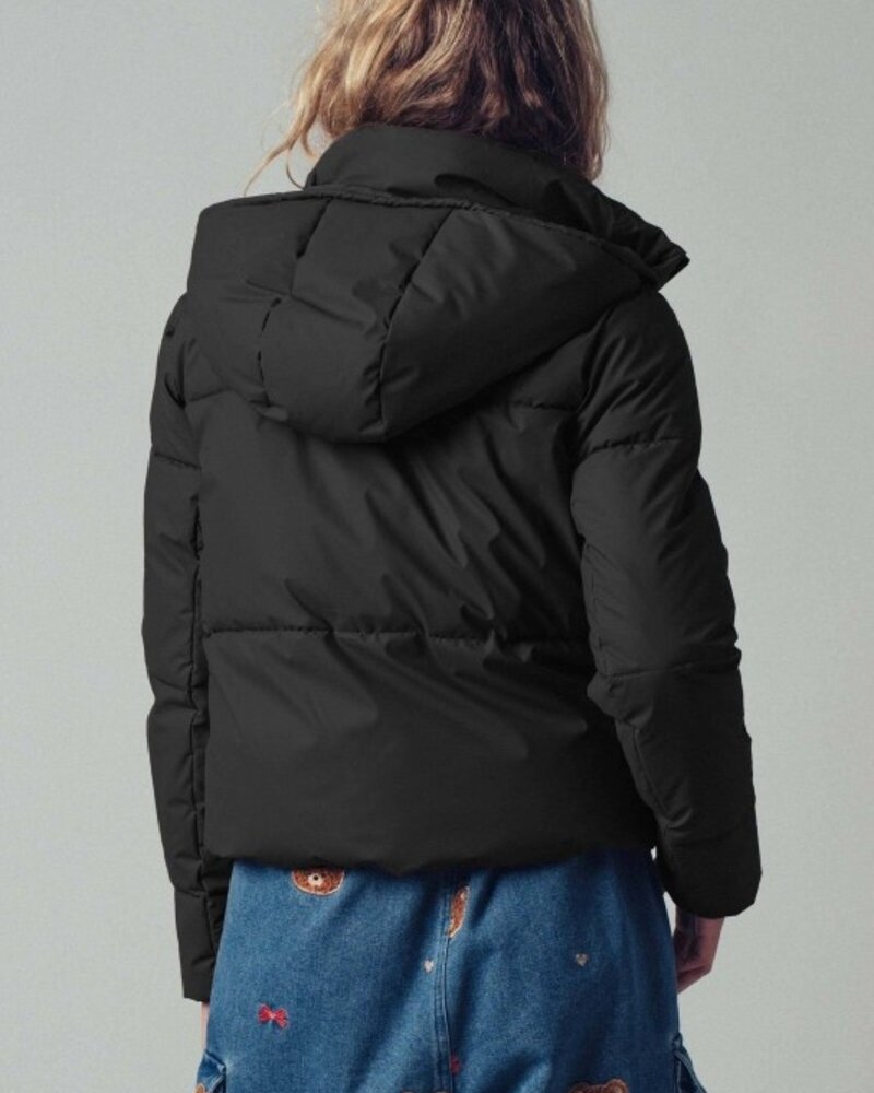 Urban Daisy Zip-Up Hooded Puffer Winter Jacket