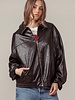 Urban Daisy City Muse Oversized Leather Jacket