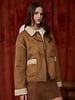 Blu Pepper Faux Shearing Suede Toggle Button Jacket