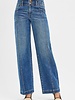 Risen Slouchy Baggy Jeans With Double Buttons