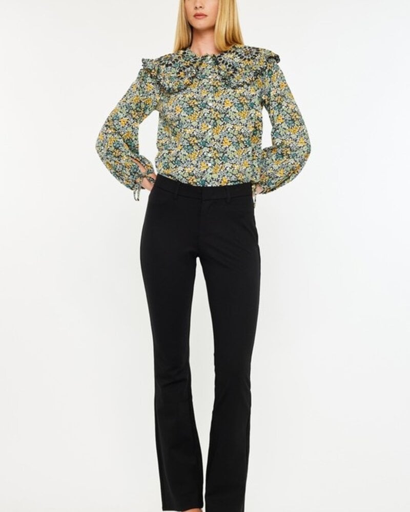 KanCan Mid Rise Ponte Fabric Bootcut