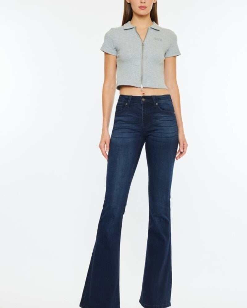 KanCan Open Pack Mid Rise Flare Jeans