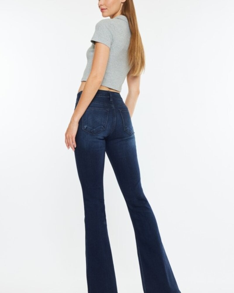 KanCan Open Pack Mid Rise Flare Jeans