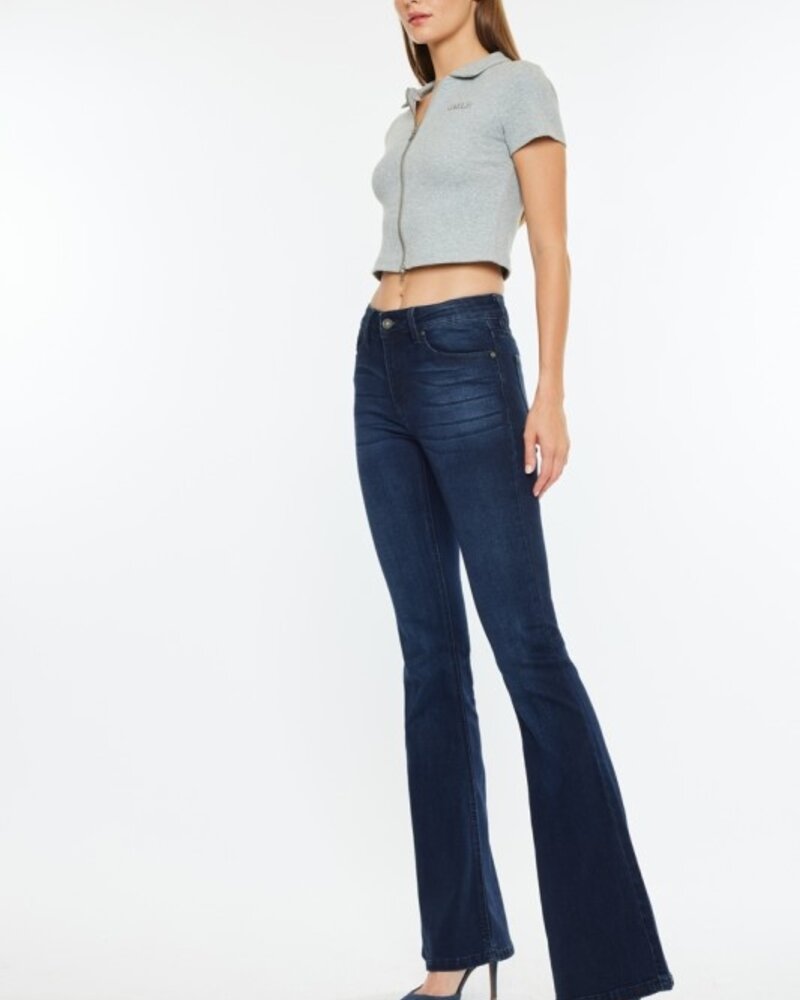 KanCan Open Pack Mid Rise Flare Jeans