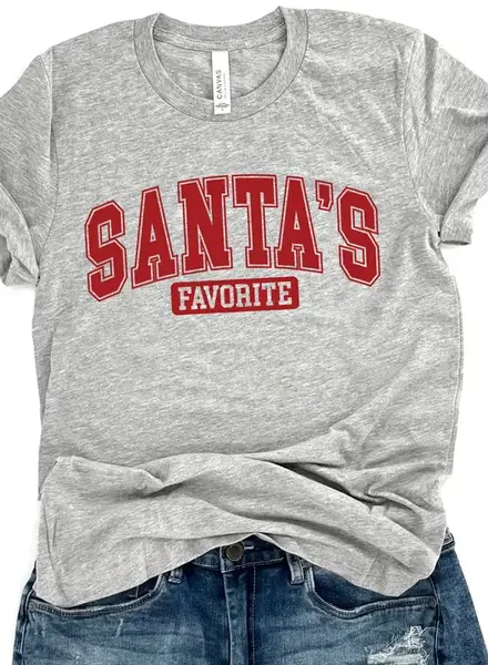 ATTA TOOD LLC Santa's Favorite T-shirt