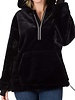 Faux Fur Half Zip Thumbhole