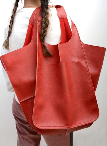 Oversize Lg Capacity Leather Bag