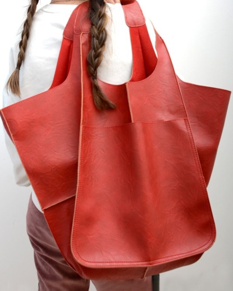 Oversize Lg Capacity Leather Bag