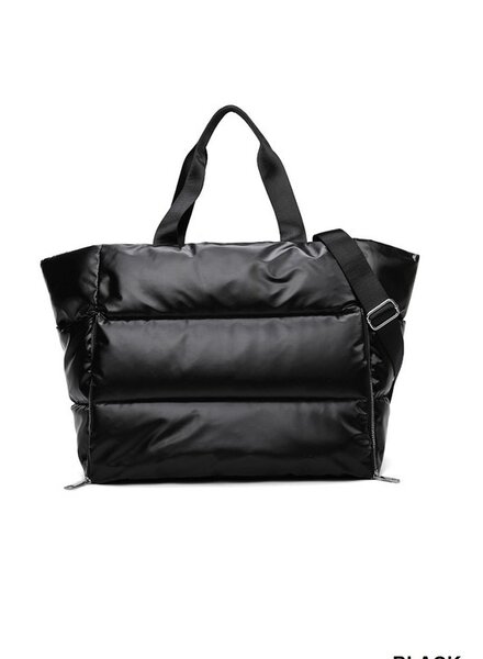 Puffy Quilted Sports Tote Bag