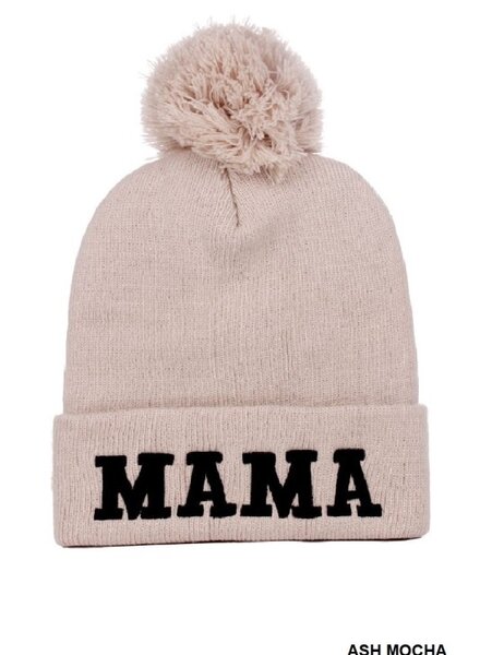 Mama Chenille Embroidered Beanie
