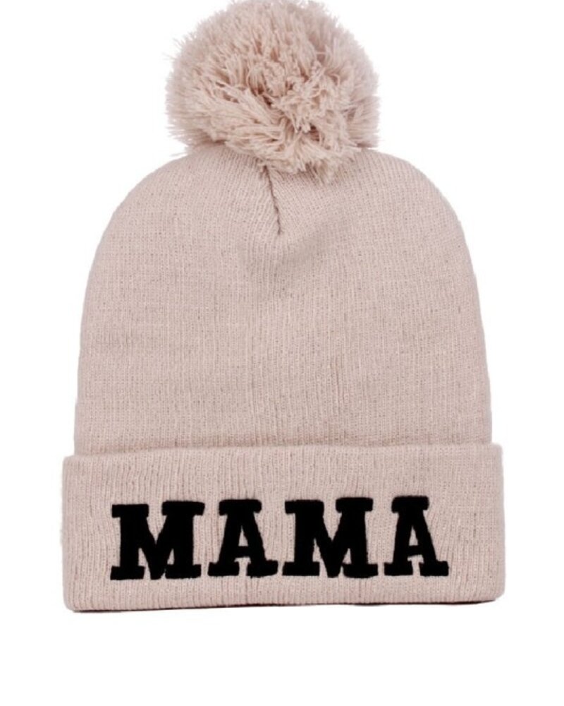 Mama Chenille Embroidered Beanie