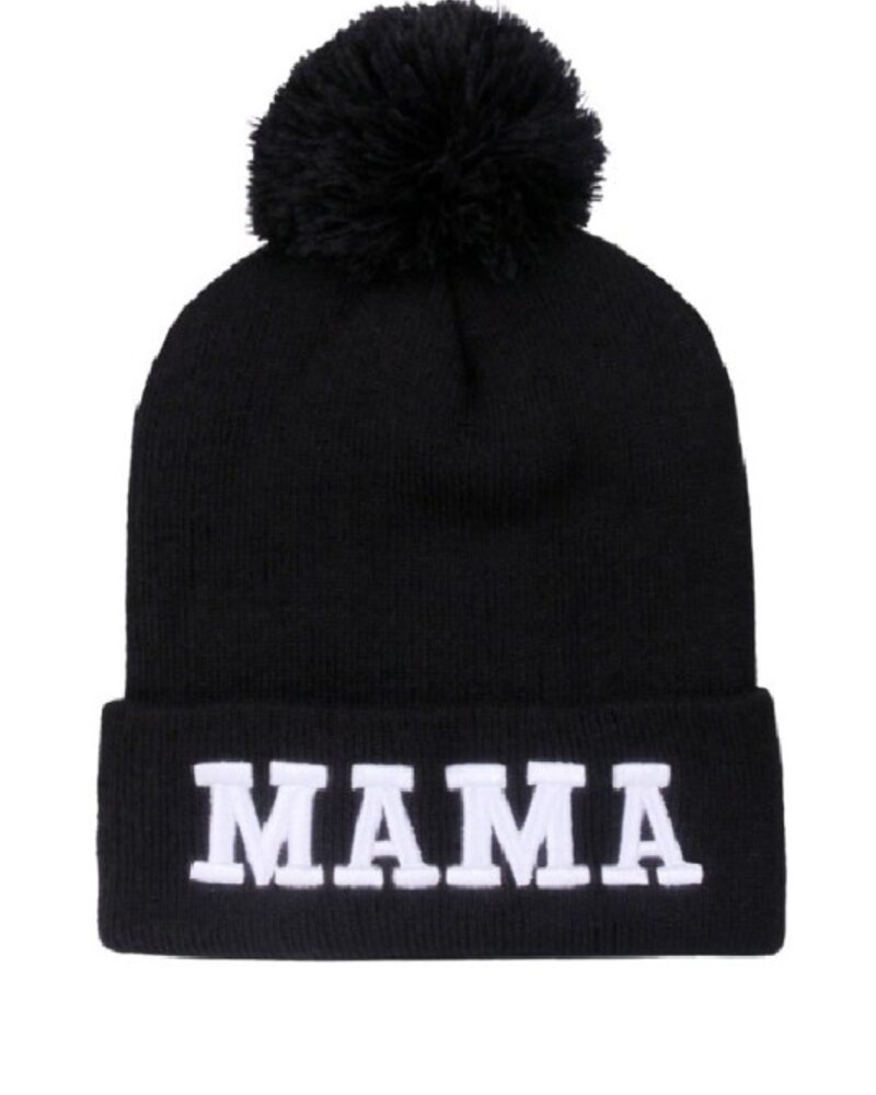 Mama Chenille Embroidered Beanie
