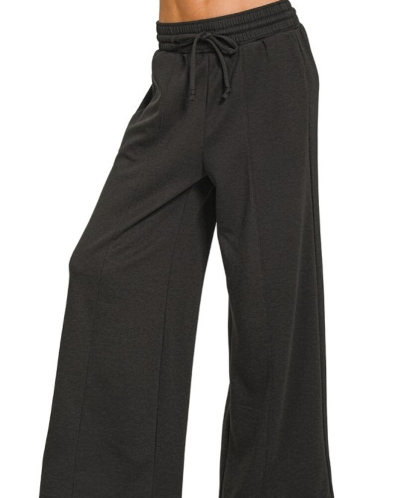 Scuba Drawstring Wide Leg