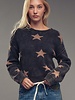 Urban Daizy Mineral Wash Star Pattern Knit Sweater