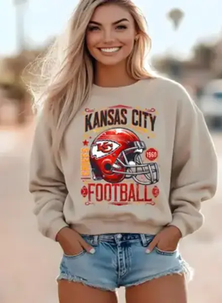 Whiskey & Lace Outfitters Grunge Retro Chiefs Sweatshirt