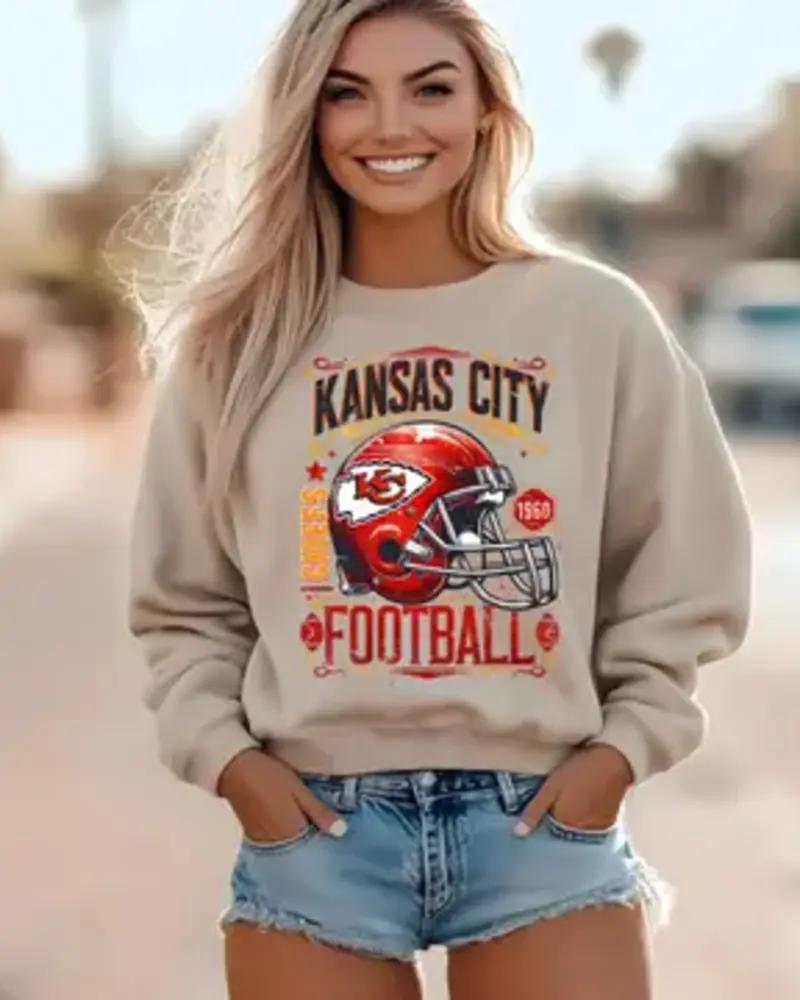 Whiskey & Lace Outfitters Grunge Retro Chiefs Sweatshirt